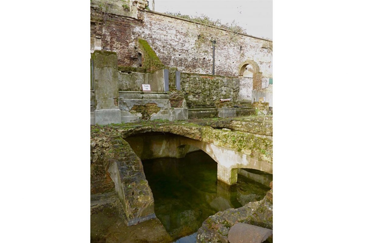 The ruins of Crystal Palace Aquarium