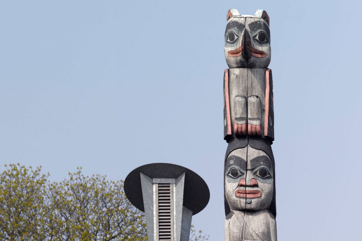 A totem pole outside the Horniman