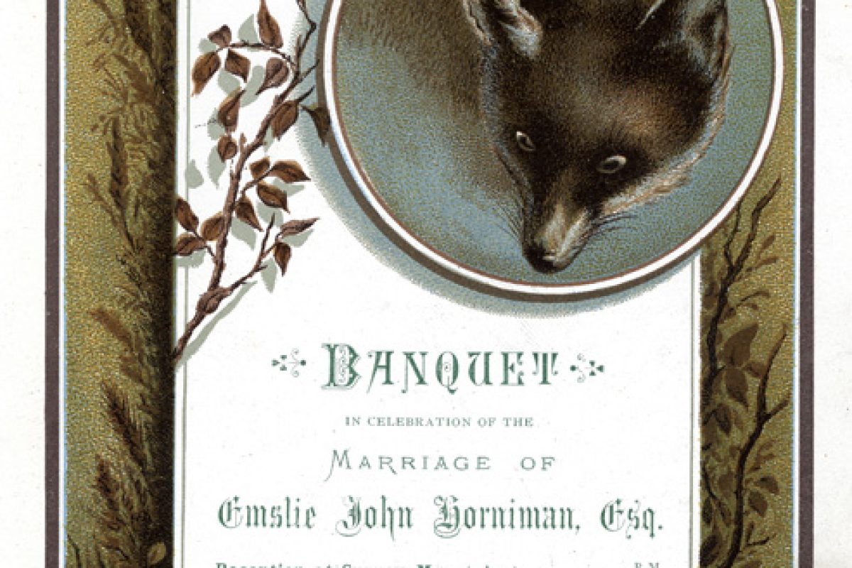 Wedding banquet details from Emslie Horniman and Laura Plomer.'s wedding