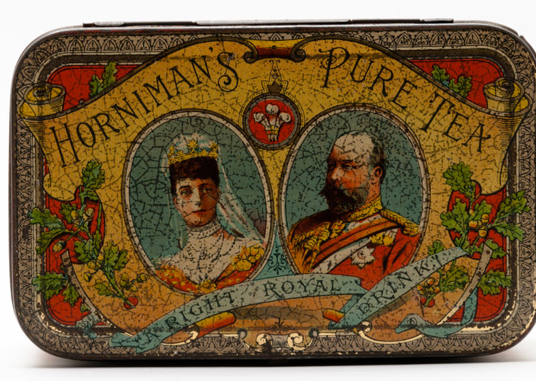 A Horniman's tea tin