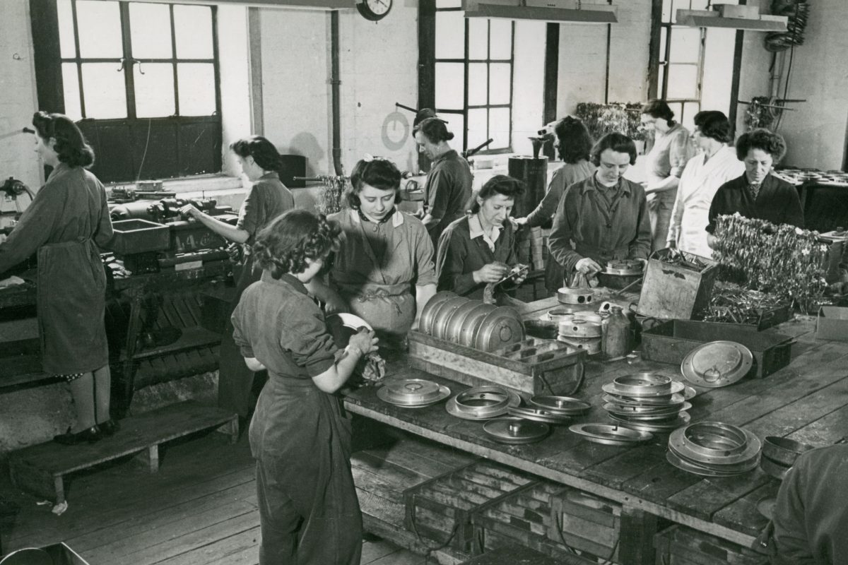 Image of women working on magnetic mimes