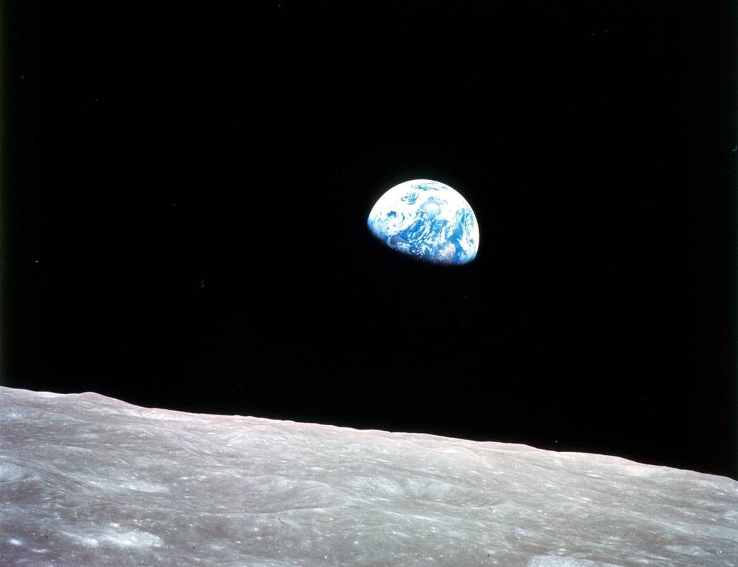 Earth as seen from the Moon